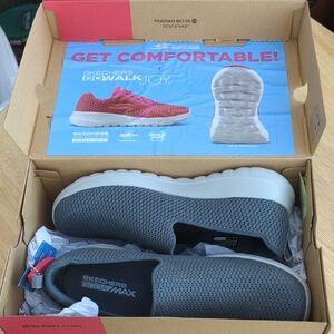 Skechers GOwalk Max Charcoal Slip-On Sneakers